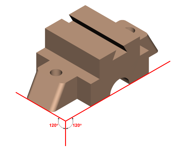 orthographic to isometric drawing examples