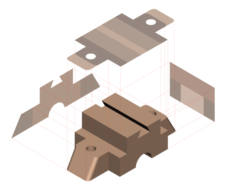 Isometric View | Orthographic projection - Engineering Drawing